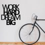 WALLXPERT Zidna dekoracija Work Hard Dream Bıg Metal Decor - slika 3