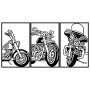 WALLXPERT Zidna dekoracija 3 Choppers - slika 4