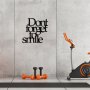 WALLXPERT Zidna dekoracija Dont Forget To Smıle Metal Decor - slika 3