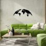 WALLXPERT Zidna dekoracija World Map Medium Metal Decor - slika 3