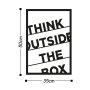 WALLXPERT Zidna dekoracija Think Outside The Box (891TNL1116) - slika 3