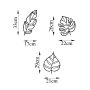 WALLXPERT Zidna dekoracija Leaves 485 - slika 5
