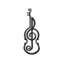 WALLXPERT Zidna dekoracija Violin - slika 2
