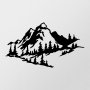 WALLXPERT Zidna dekoracija Mountain 2 Metal Wall Decor - slika 4