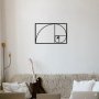 WALLXPERT Zidna dekoracija Golden Ratıo Metal Decor - slika 1