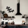 WALLXPERT Zidna dekoracija Lıve Love Laugh Metal Decor - slika 2