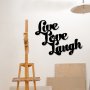 WALLXPERT Zidna dekoracija Lıve Love Laugh Metal Decor - slika 3