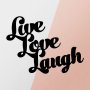 WALLXPERT Zidna dekoracija Lıve Love Laugh Metal Decor - slika 5