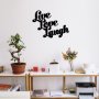 WALLXPERT Zidna dekoracija Lıve Love Laugh Metal Decor - slika 1
