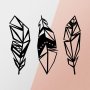 WALLXPERT Zidna dekoracija Feather Metal Decor - slika 5