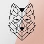WALLXPERT Zidna dekoracija Wolf2 Metal Decor - slika 5