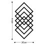 WALLXPERT Zidna dekoracija Geometry Black - slika 3