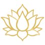 WALLXPERT Zidna dekoracija Lotus Flower 1 Gold - slika 2