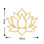 WALLXPERT Zidna dekoracija Lotus Flower 1 Gold - slika 3