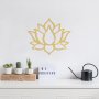 WALLXPERT Zidna dekoracija Lotus Flower 1 Gold - slika 1