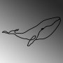 WALLXPERT Zidna dekoracija Whale L - slika 4