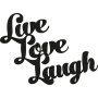 WALLXPERT Zidna dekoracija Live Love Laugh - slika 2