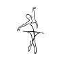 WALLXPERT Zidna dekoracija Ballerina 3 - slika 5