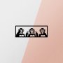 WALLXPERT Zidna dekoracija Three Monkeys S - slika 5