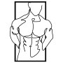 WALLXPERT Zidna dekoracija Muscular Man - slika 4
