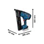 BOSCH GNH 18V-64 MD Professional Akumulatorski pištolj za eksere za drvo, 0601482200 - slika 2