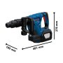 BOSCH GSH 18V-5 Professional Akumulatorski elektro-pneumatski čekić za štemovanje, 0611918200 - slika 3
