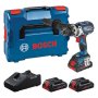 BOSCH plavi alat Akumulatorska vibraciona bušilica GSB 18V-110 C + 3x PC 18V 4.0 Ah + GAL 18V-40 + L-BOXX, 0615A5002X - slika 1