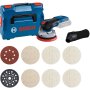 BOSCH plavi alat Set akumulatorska ekscentar brusilica GEX 18V-125 Solo + brusni diskovi starter M480, 0615A5004H - slika 1