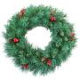 Denis Božićni venac za vrata, zeleni, češeri, bobice, 30 cm - slika 1
