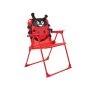 DEXY CO Dečija stolica na rasklapanje sa slikom bubamare, crvena - slika 1