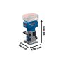 BOSCH GLF 18V-8 Professional Akumulatorska glodalica za ivice, 06016C6000 - slika 3