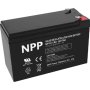 NPP NP12V-7Ah, AGM BATTERY, C20=7AH, T2, 1,97KG, BLACK - slika 1