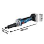 BOSCH GGS 18V-10 SLC Professional Akumulatorska ravna brusilica, 06012B4001 - slika 2