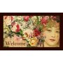WALLXPERT Otirač Flower Lady - slika 1