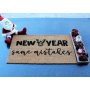 WALLXPERT Otirač New Year Same Mistakes - slika 1