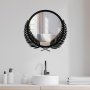 WALLXPERT Dekorativno ogledalo Palm Mirror M Black - slika 4
