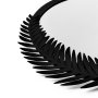 WALLXPERT Dekorativno ogledalo Palm Mirror M Black - slika 5