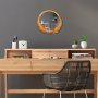 WALLXPERT Dekorativno ogledalo Palm Mirror M Bronze - slika 4