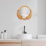 WALLXPERT Dekorativno ogledalo Palm Mirror M Bronze - slika 1