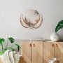 WALLXPERT Dekorativno ogledalo Palm Mirror M Brown White - slika 3