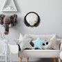 WALLXPERT Dekorativno ogledalo Palm Mirror S Black - slika 3