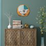 WALLXPERT Dekorativno ogledalo Palm Mirror S Bronze - slika 2