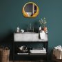 WALLXPERT Dekorativno ogledalo Palm Mirror S Gold - slika 3