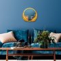 WALLXPERT Dekorativno ogledalo Palm Mirror S Gold - slika 5