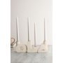 WALLXPERT Set svećnjaka Geometric Beige - slika 1