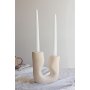 WALLXPERT Svećnjak i sveće set Asymmetric Beige - slika 1