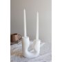 WALLXPERT Svećnjak i sveće set Asymmetric White - slika 2