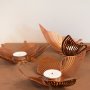 WALLXPERT Set svećnjaka Papilio Tealight Set of 3 APT581 Copper - slika 2