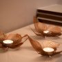 WALLXPERT Set svećnjaka Papilio Tealight Set of 3 APT581 Copper - slika 1