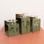 WALLXPERT Set svećnjaka Ginkgo Tealight APT549 Green - slika 2